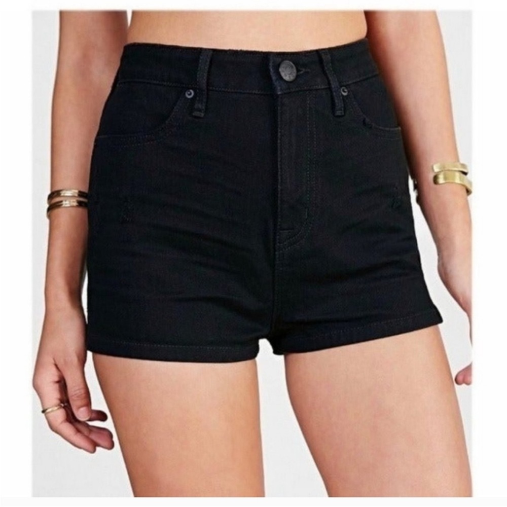 Urban Outfitters BDG Black High Waist Denim Shorts